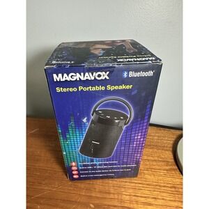 Magnavox bluetooth‎ wireless stereo portable speaker MMA3763-BK Sealed